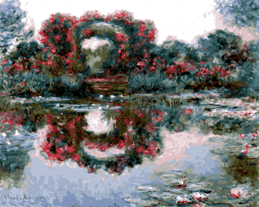 Claude Monet PD (61) - Flowering Arches, Giverny - Van-Go Paint-By-Number Kit