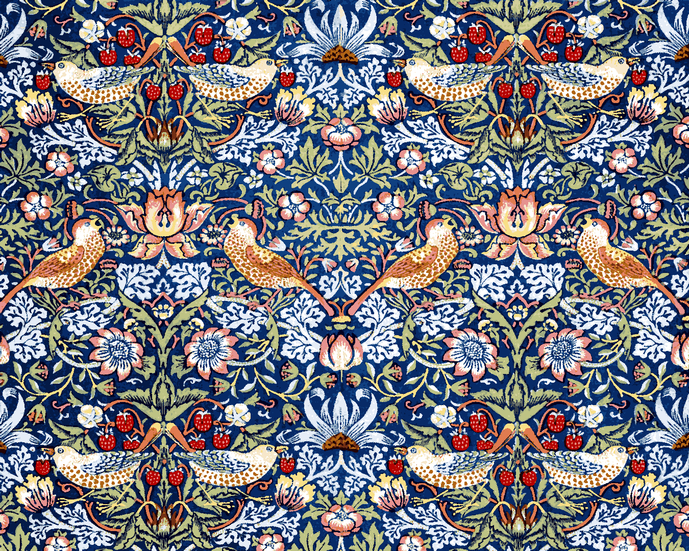 William Morris Collection PD (61) - Strawberry Thief - Van-Go Paint-By-Number Kit