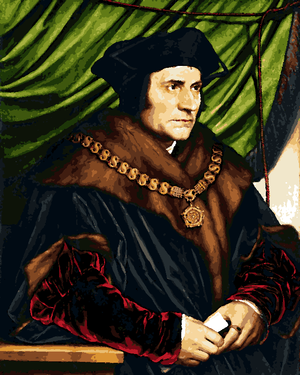 Famous Portraits (62) - Sir Thomas More by Hans Holbein the Younger - Van-Go Paint-By-Number Kit