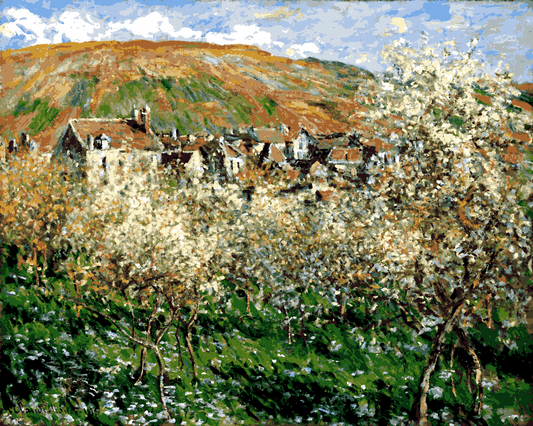 Claude Monet PD (62) - Flowering Plum Trees - Van-Go Paint-By-Number Kit