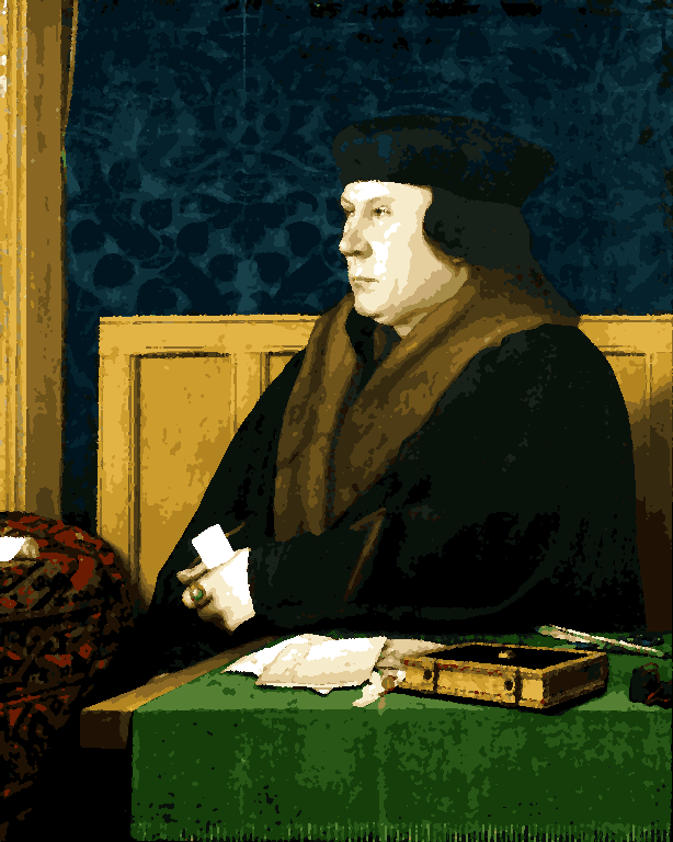 Famous Portraits (64) - Thomas Cromwell by Hans Holbein the Younger - Van-Go Paint-By-Number Kit
