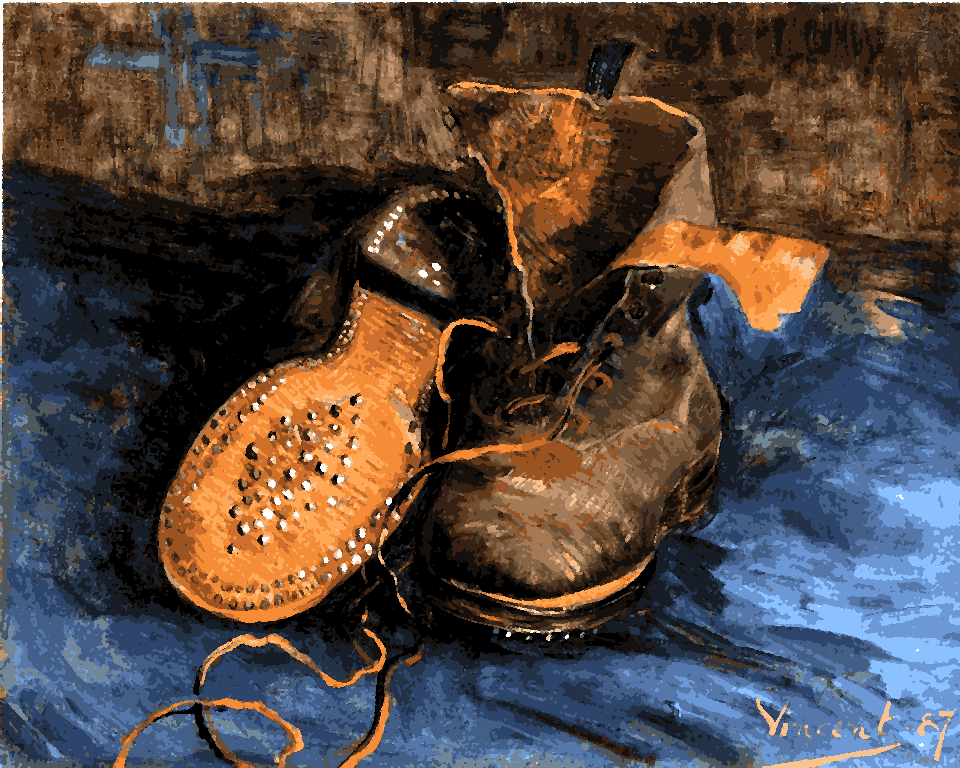 Vincent van Gogh Collection (67) - Pair of shoes - Van-Go Paint-By-Number Kit MaxStore4U