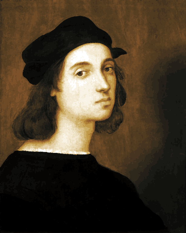 Famous Portraits (68) - Self Portrait by Raphael - Van-Go Paint-By-Number Kit