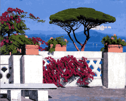 Edward Okuń Collection PD (6) - Bay of Naples and Vesuvius - Van-Go Paint-By-Number Kit