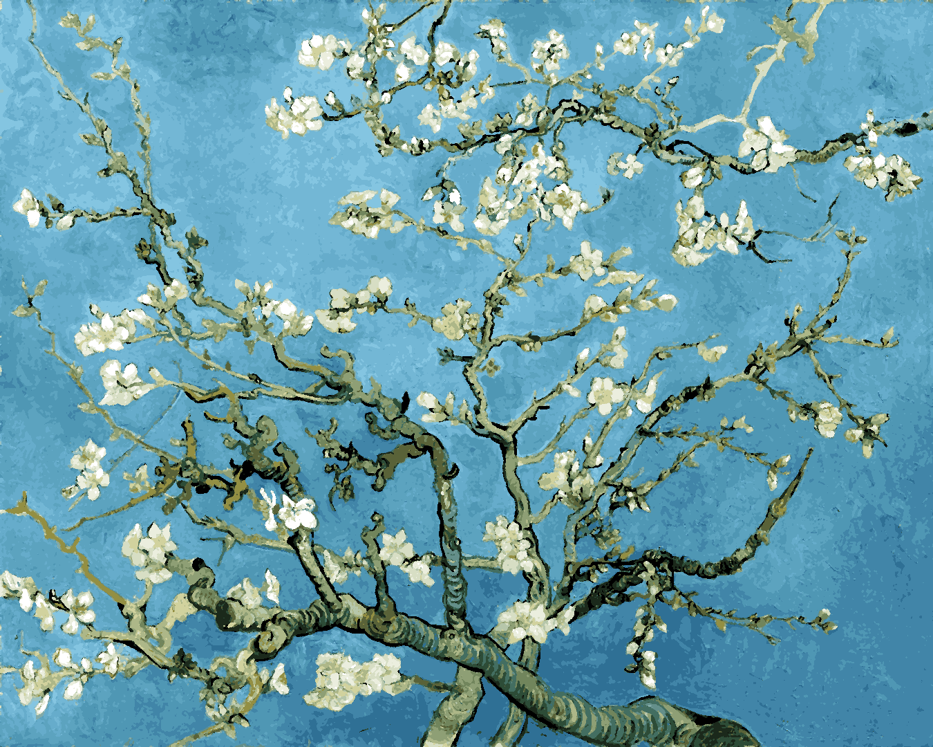 Vincent Van Gogh PD (6) - Almond Blossom - Van-Go Paint-By-Number Kit