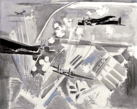 WW2 Collection PD (74) - Target Area, Whitley Bombers over Berlin - Van-Go Paint-By-Number Kit
