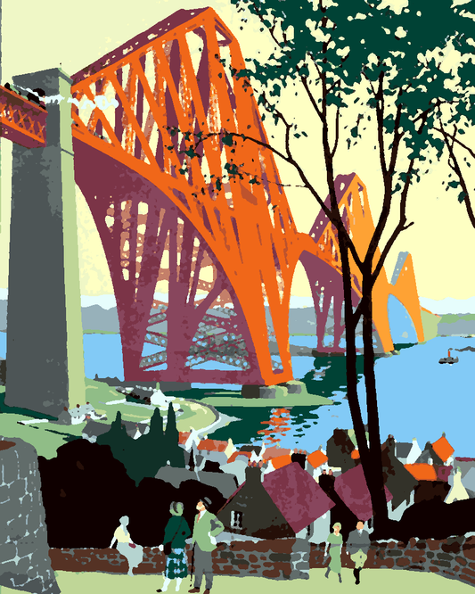 Vintage Travel Poster Collection PD (75) - Scotland - Van-Go Paint-By-Number Kit