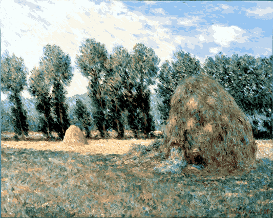Claude Monet PD (76) - Haystacks - Van-Go Paint-By-Number Kit