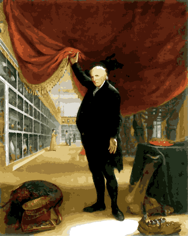 Famous Portraits (77) - The Artist In His Museum By Charles Willson Peale - Van-Go Paint-By-Number Kit
