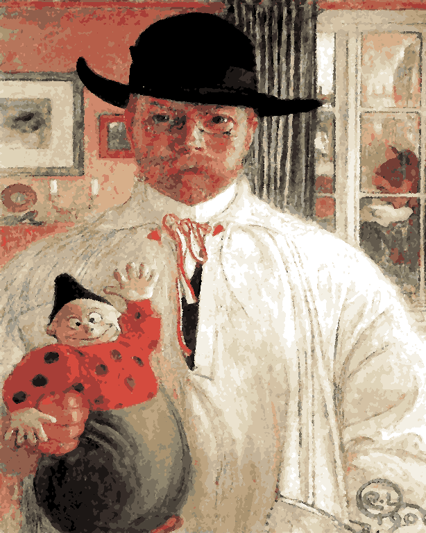 Self-portrait by Carl Larsson (79) - Van-Go Paint-By-Number Kit