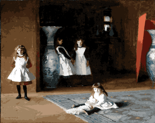 Famous Portraits (79) - Daughters of Edward Darley Boit by John Singer Sargent - Van-Go Paint-By-Number Kit