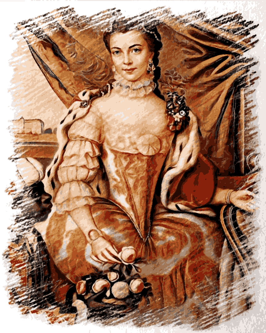 Royal Portrait PD (79) - Charlotte of Mecklenburg-Strelitz - Van-Go Paint-By-Number Kit