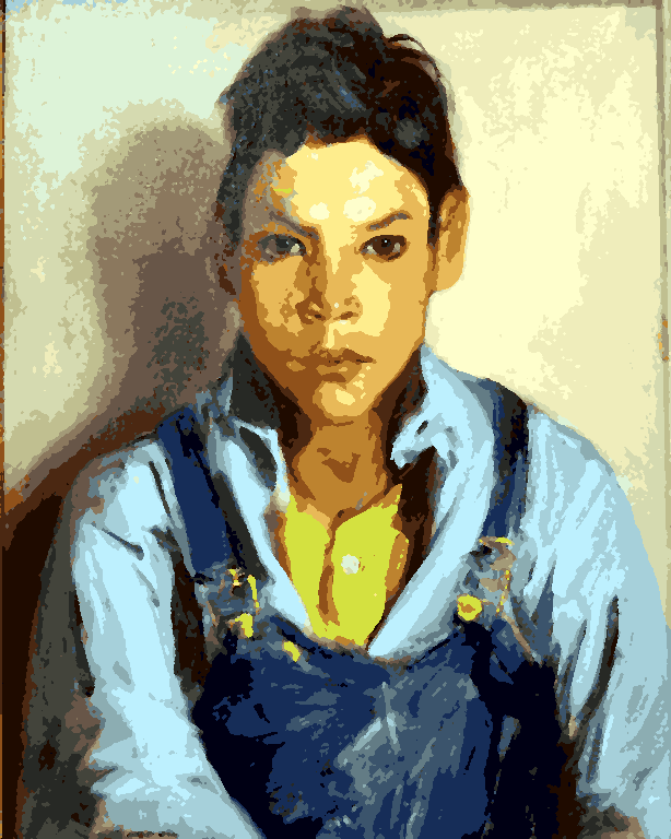 Famous Portraits (81) - Mexican Boy by Robert Henri - Van-Go Paint-By-Number Kit