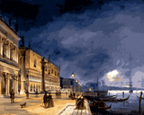 Venice, Italy Collection (81) - a view of the Riva degli Schiavoni - Van-Go Paint-By-Number Kit