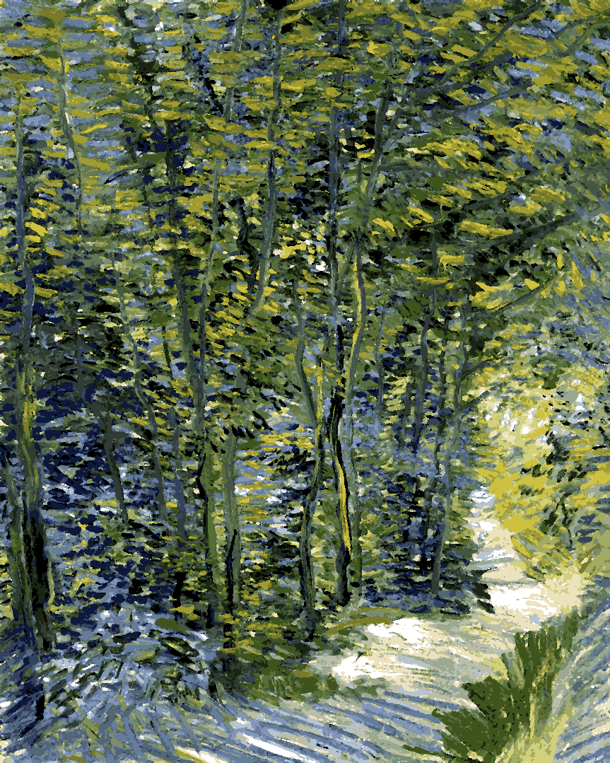 Vincent Van Gogh PD (82) - Path in the Woods - Van-Go Paint-By-Number Kit