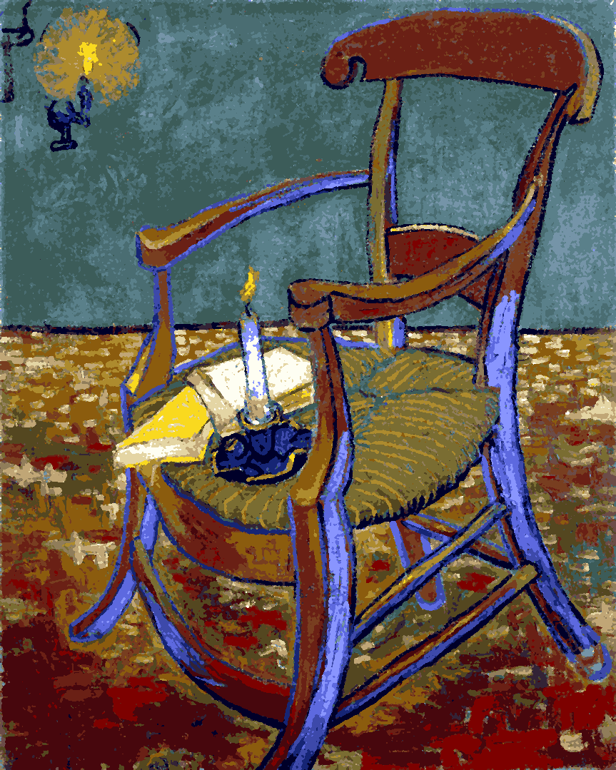 Vincent Van Gogh PD (84) - Paul Gauguin's Armchair - Van-Go Paint-By-Number Kit