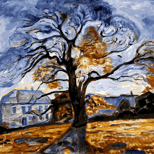 Edvard Munch Collection PD (85) - The Oak Thielska - Van-Go Paint-By-Number Kit