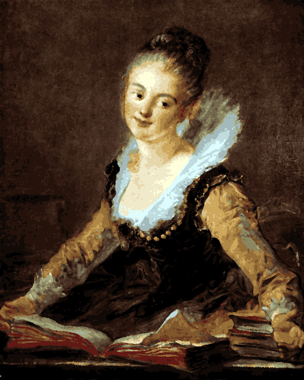 Famous Portraits (86) - The Reader by Jean-Honore Fragonard - Van-Go Paint-By-Number Kit