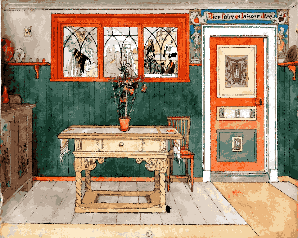 The Dining Room by Carl Larsson (86) - Van-Go Paint-By-Number Kit
