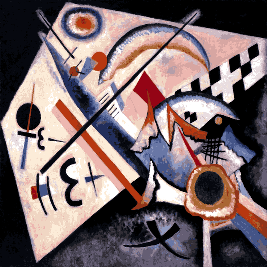 Wassily kandinsky Collection PD (86) -  White Cross - Van-Go Paint-By-Number Kit