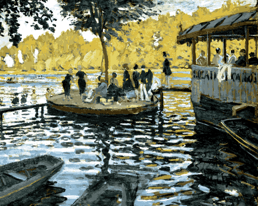 Claude Monet PD (87) - La Grenouillère - Van-Go Paint-By-Number Kit