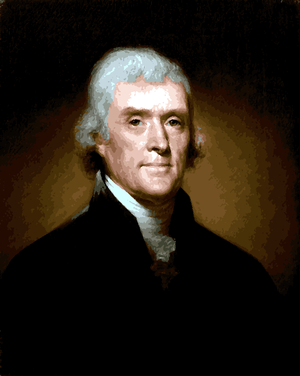 Famous Portraits (89) - Thomas Jefferson By Rembrandt Peale - Van-Go Paint-By-Number Kit