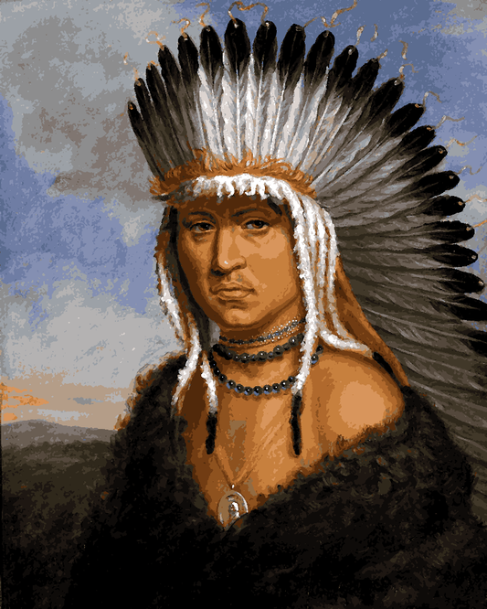 Native Americans Collection PD (8) - Generous Chief - Van-Go Paint-By-Number Kit