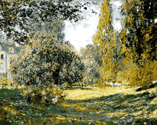 Claude Monet PD (91) - Landscape, The Parc Monceau - Van-Go Paint-By-Number Kit