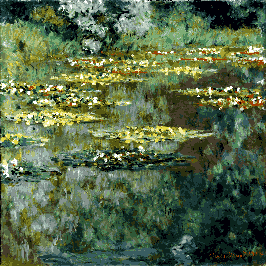 Claude Monet PD (92) - The Water Lilies Pond - Van-Go Paint-By-Number Kit