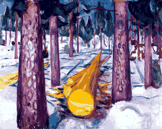 Edvard Munch Collection PD (92) - The Yellow Log - Van-Go Paint-By-Number Kit