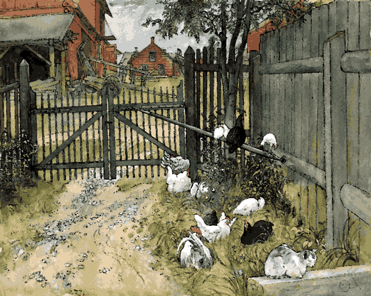 The Gate by Carl Larsson (94) - Van-Go Paint-By-Number Kit