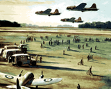 WW2 Collection OD (98) - B-17 Base in England - Van-Go Paint-By-Number Kit