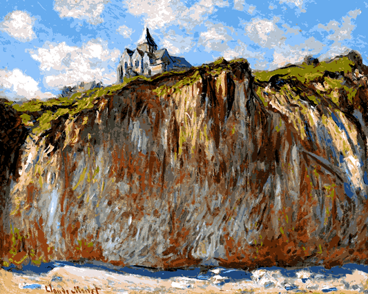 Claude Monet PD (99) - L'Église de Varengeville, effet matinal - Van-Go Paint-By-Number Kit
