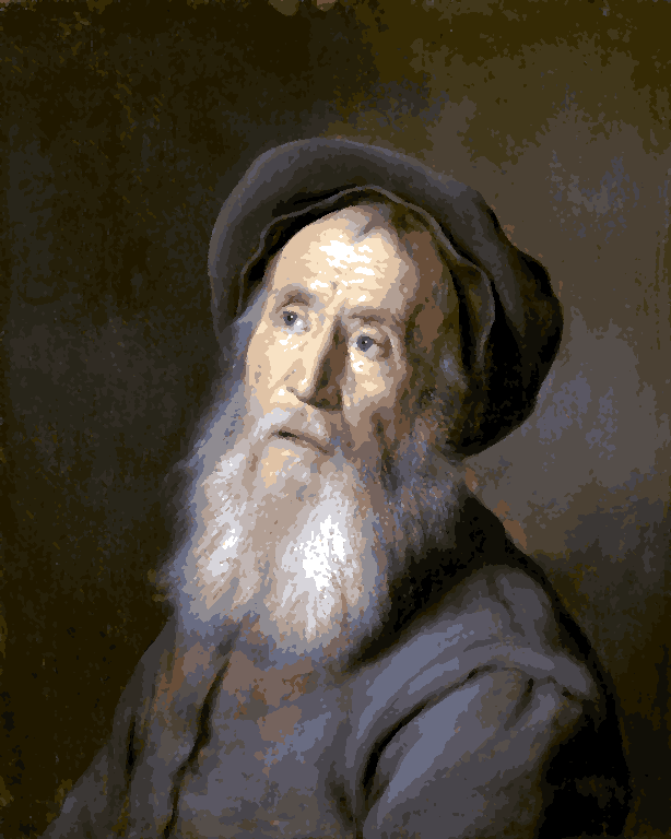 Famous Portraits (9) - Bearded Man With A Beret By Jan Lievens - Van-Go Paint-By-Number Kit