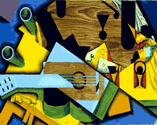 Juan Gris Collection PD (9) - Still Life with a Guitar - Van-Go Paint-By-Number Kit