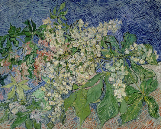 Branch of a flowering chestnut by Vincent Van Gogh - Van-Go Paint-By-Number Kit