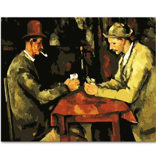 The Card Players by Paul Cézanne - Van-Go Paint-By-Number Kit