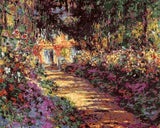 Pathway in Monet's Garden at Giverny by Claude Monet - Van-Go Paint-By-Number Kit