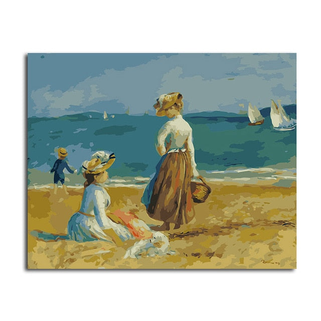Figures On The Beach by Renoir - Van-Go Paint-By-Number Kit