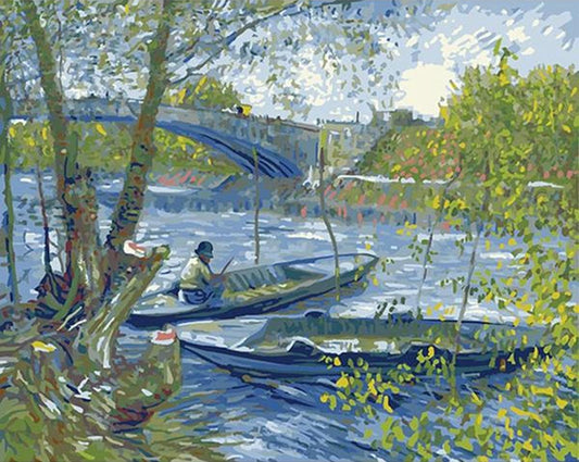 Fishing in Spring - Van-Go Paint-By-Number Kit