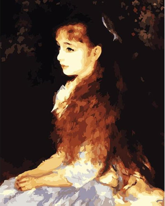 Little Irene by Pierre Auguste Renoir - Van-Go Paint-By-Number Kit