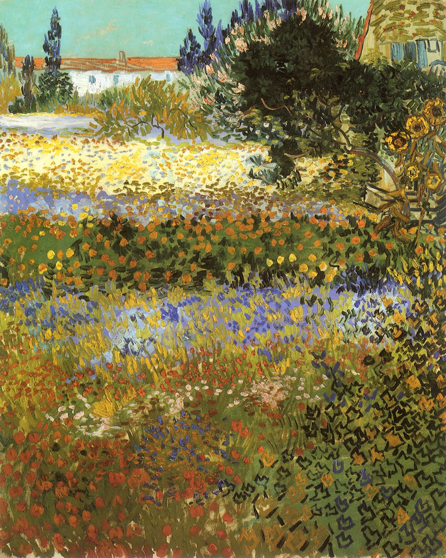 Flowering garden by Vincent Van Gogh - Van-Go Paint-By-Number Kit