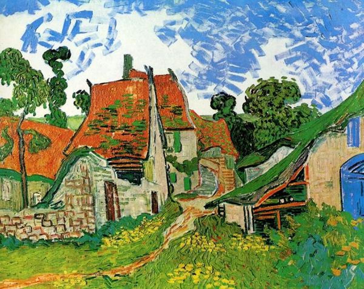 Village Street in Auvers by Vincent Van Gogh - Van-Go Paint-By-Number Kit