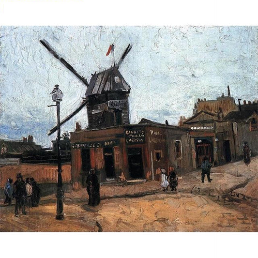 Paris Collection (143) - Windmills on the hill of Montmartre - Van-Go Paint-By-Number Kit