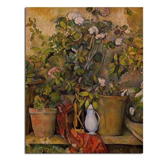 Potted Plants by Paul Cezanne - Van-Go Paint-By-Number Kit
