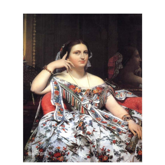 Portrait of Madame Moitessier Depiction by Jean Auguste Dominique - Van-Go Paint-By-Number Kit