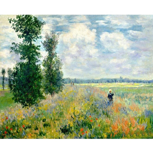 Poppy Fields near Argenteuil by Claude Monet - Van-Go Paint-By-Number Kit