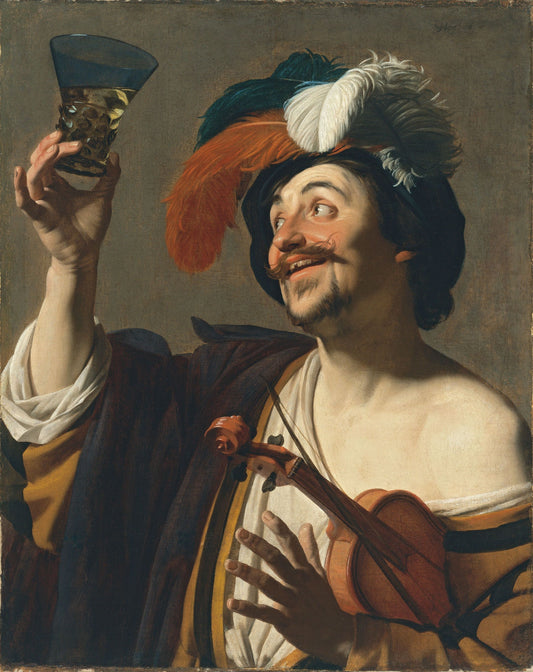 The Happy Violinist by Gerrit van Honthorst - Van-Go Paint-By-Number Kit