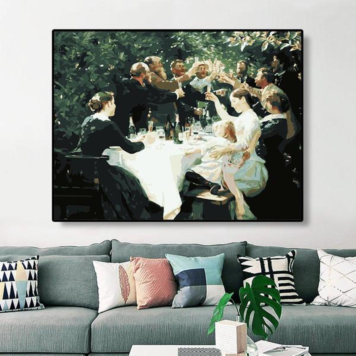 Hip, Hip, Hurrah! by Peder Severin Kröyer - Van-Go Paint-By-Number Kit