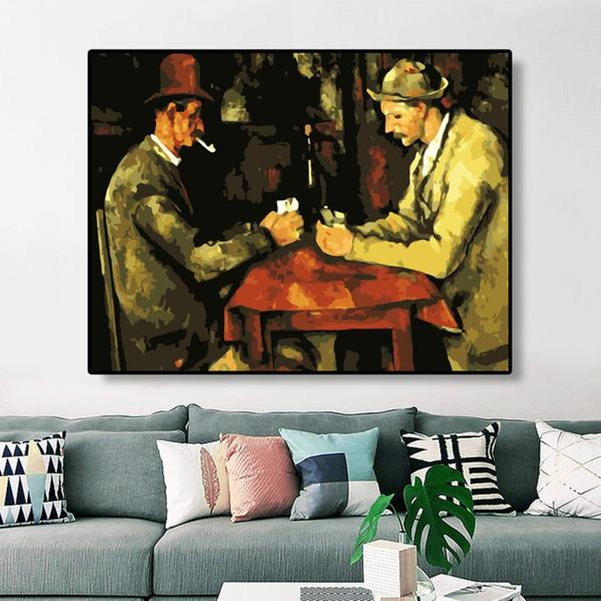 The Card Players by Paul Cézanne - Van-Go Paint-By-Number Kit